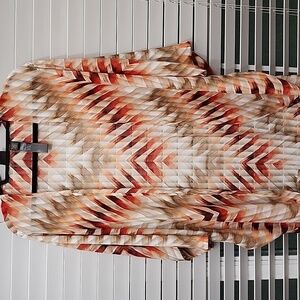 Travelers Collection by Chico’s boho chevron sheer jacket size L/XL. Multi